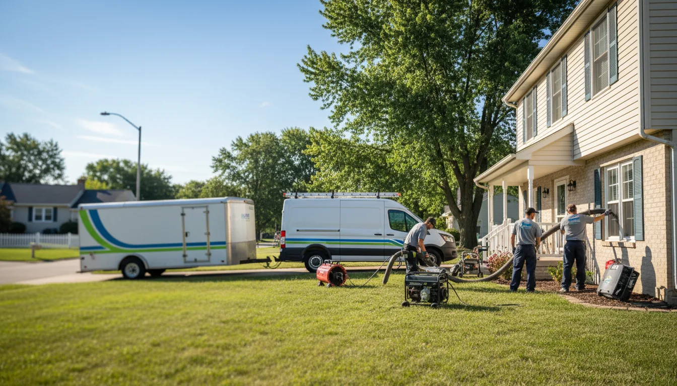 Flooded Basement Restoration And Cleanup With Repair in Heyworth, IL near me